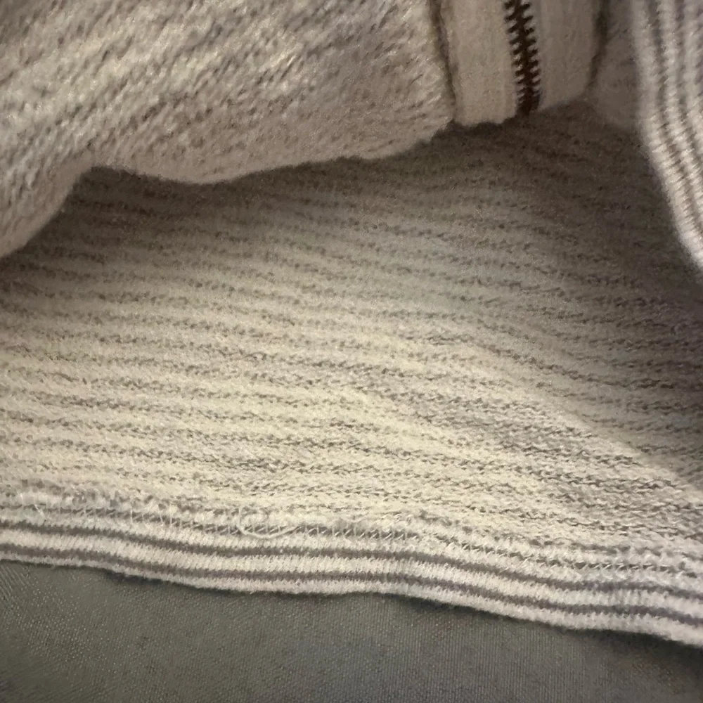O'Neill Gray and Pink Striped Hoodie Sweatshirt
